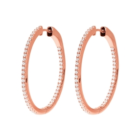The Essentials Rose Gold Plated Small Hoop Earrings-
